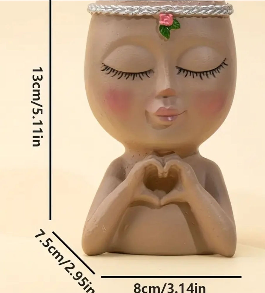 Miniatura: Small Face Flower Planter Decoration