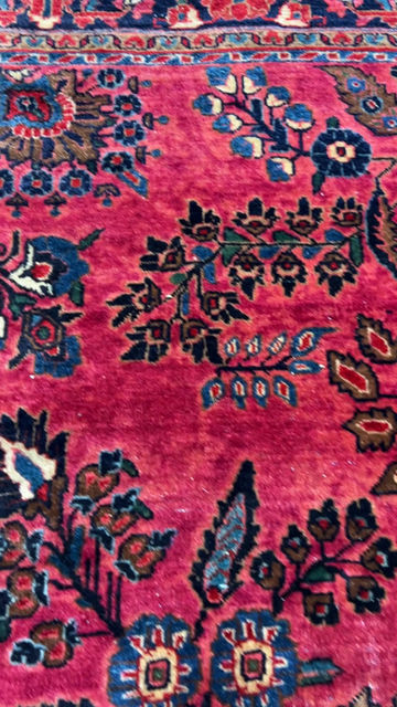 Thumbnail: Persian Sarouk Wool Rug