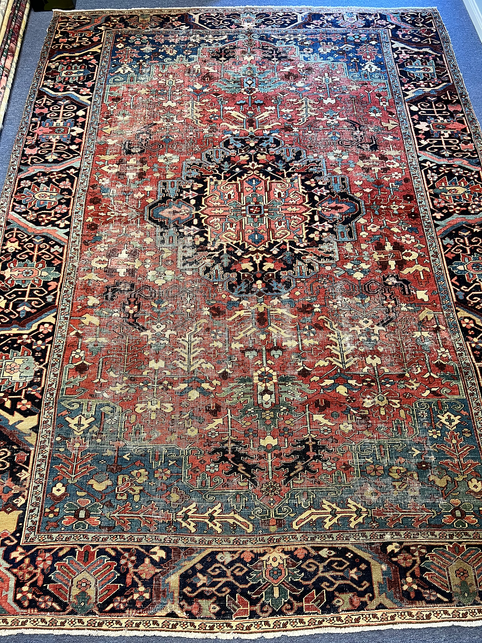 Antique Persian Heriz Rug
