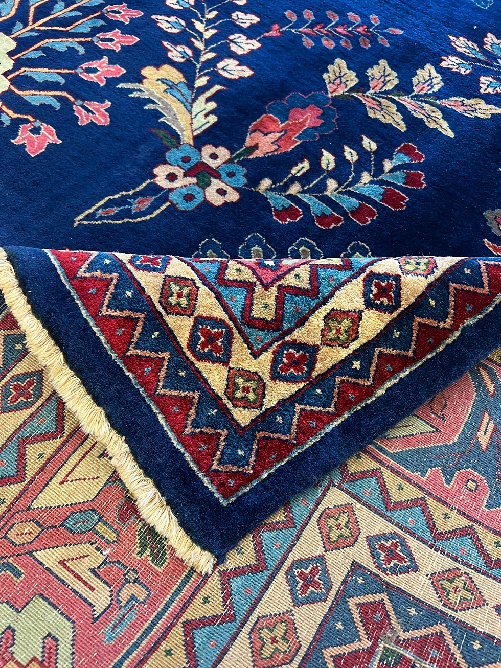 Thumbnail: Indo-Persian Blue Wool Rug