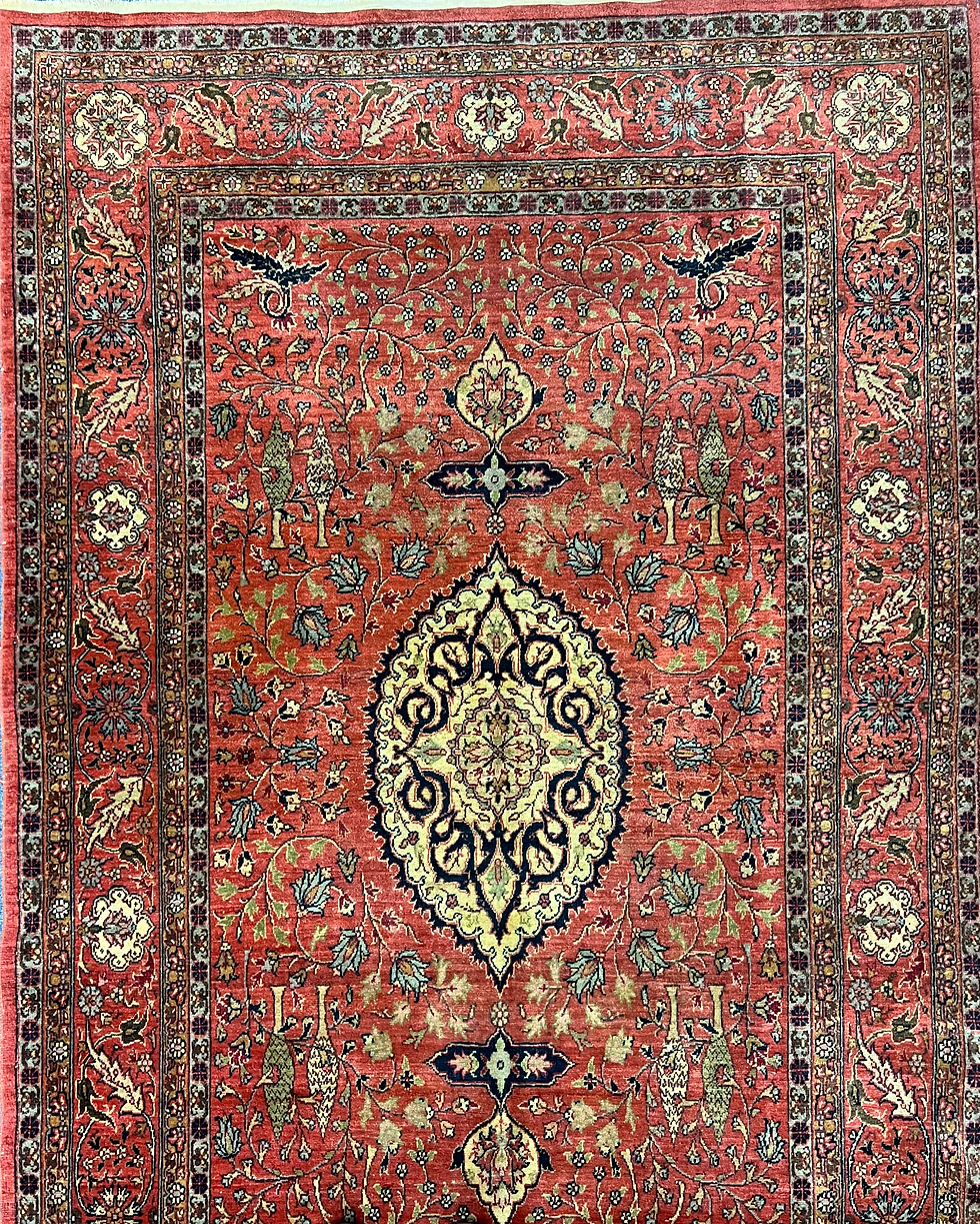 Persian Vintage Tabriz Wool Rug