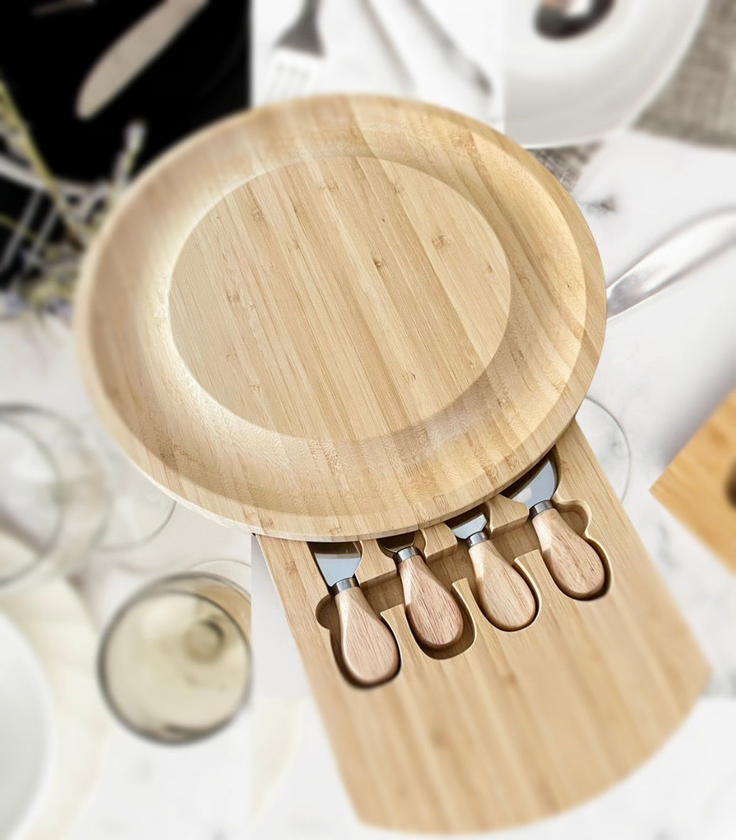 Round Bamboo Charcuterie