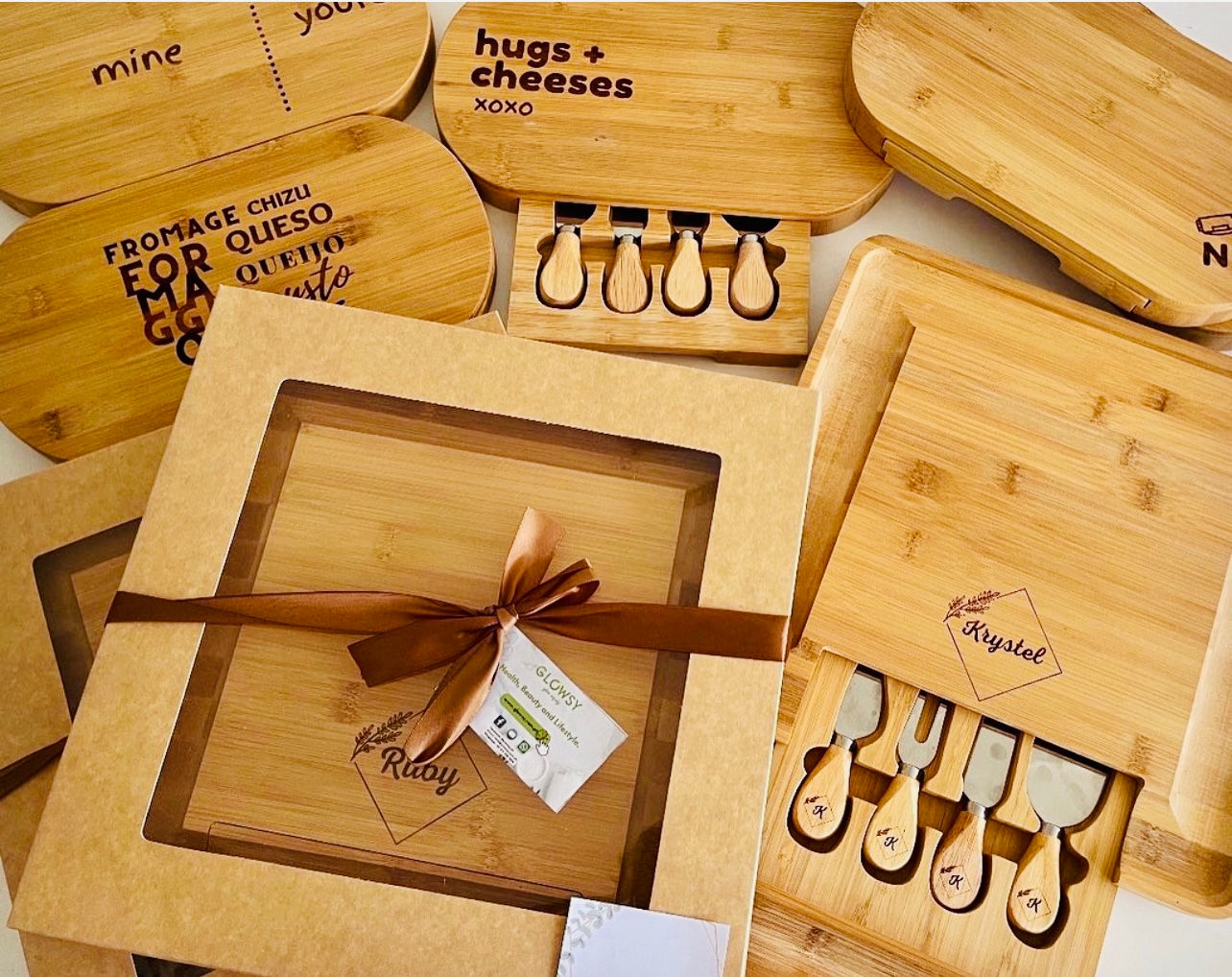 Customized Charcuterie gift package with free Honey & Dipper