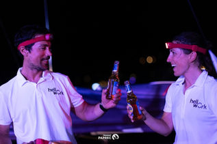 Davy Beaudart et Julie Simon (Hellowork), 6es de la Transat Paprec !