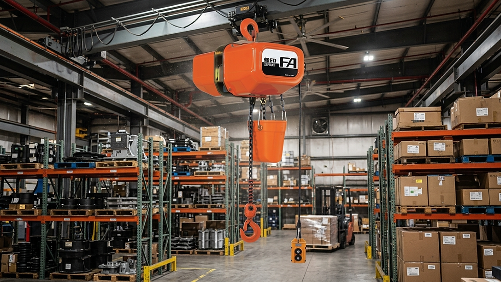Keunggulan Hoist Crane untuk Gudang Dibanding Sistem Angkat Manual