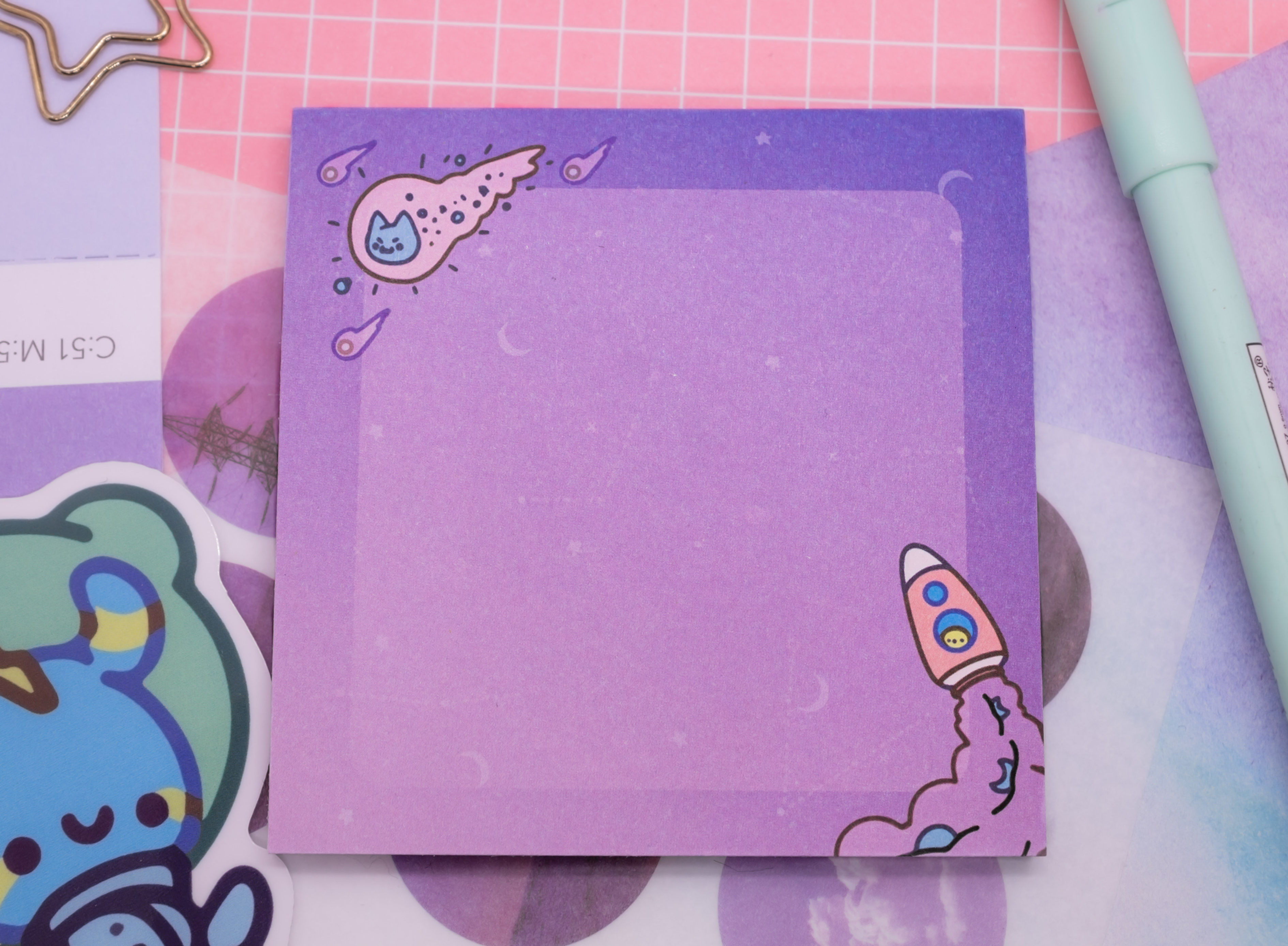 SpaceBuds Sticky Memo Pad