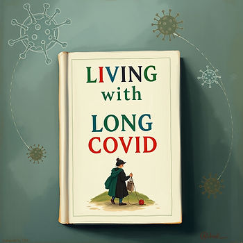A book titled 'Living with Long COVID