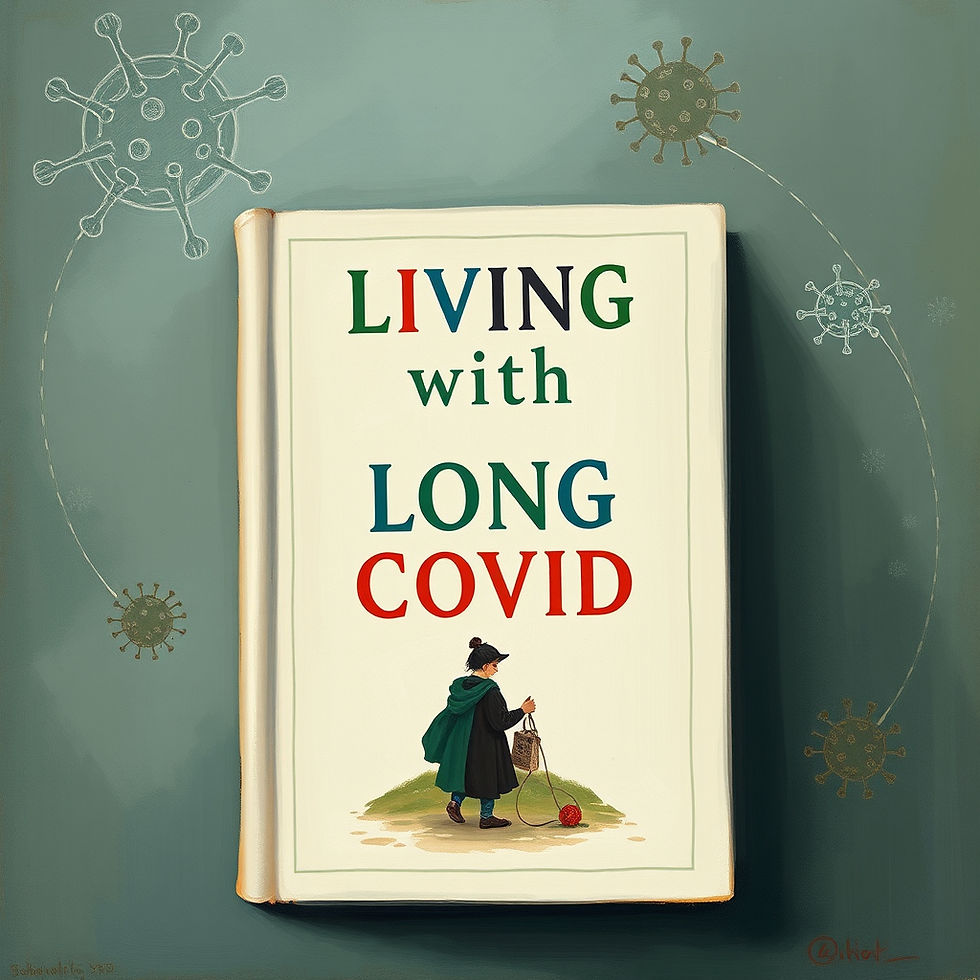 A book titled 'Living with Long COVID