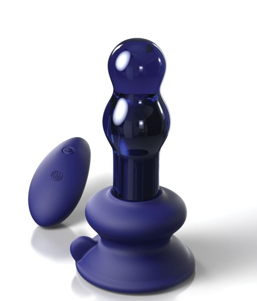 Icicles No. 83 Vibrating Glass Anal Plug