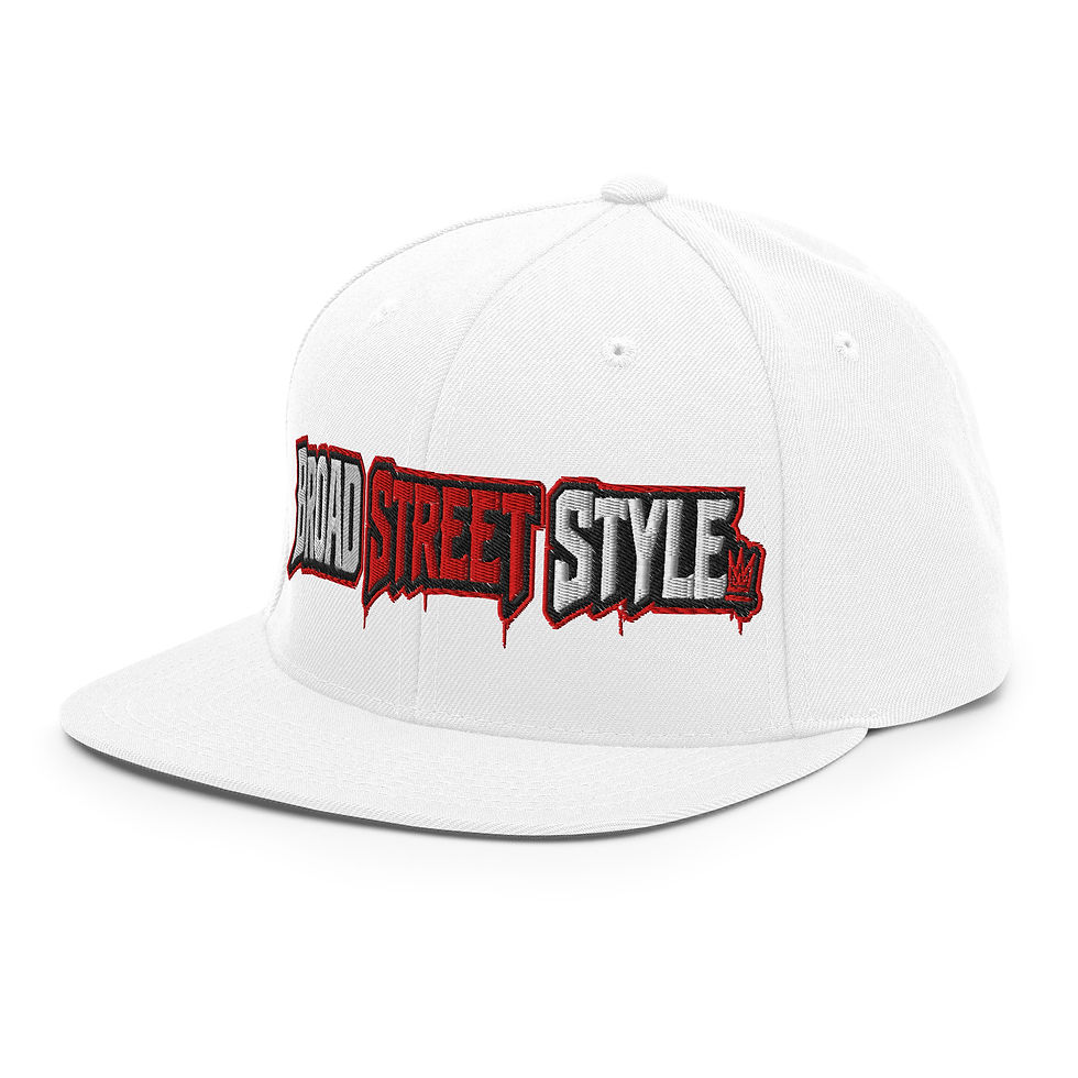 Thumbnail: BROAD STREET STYLE™️ Embroidery Yupoong 6089M Classic Snapback Hat