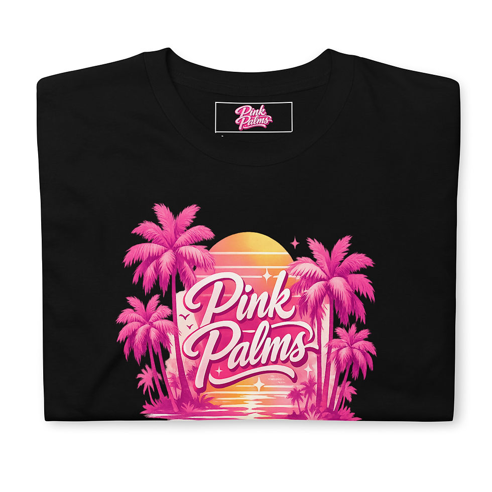 Thumbnail: PINK PALMS™️ DTG Print Basic Softstyle T-Shirt | Gildan 64000