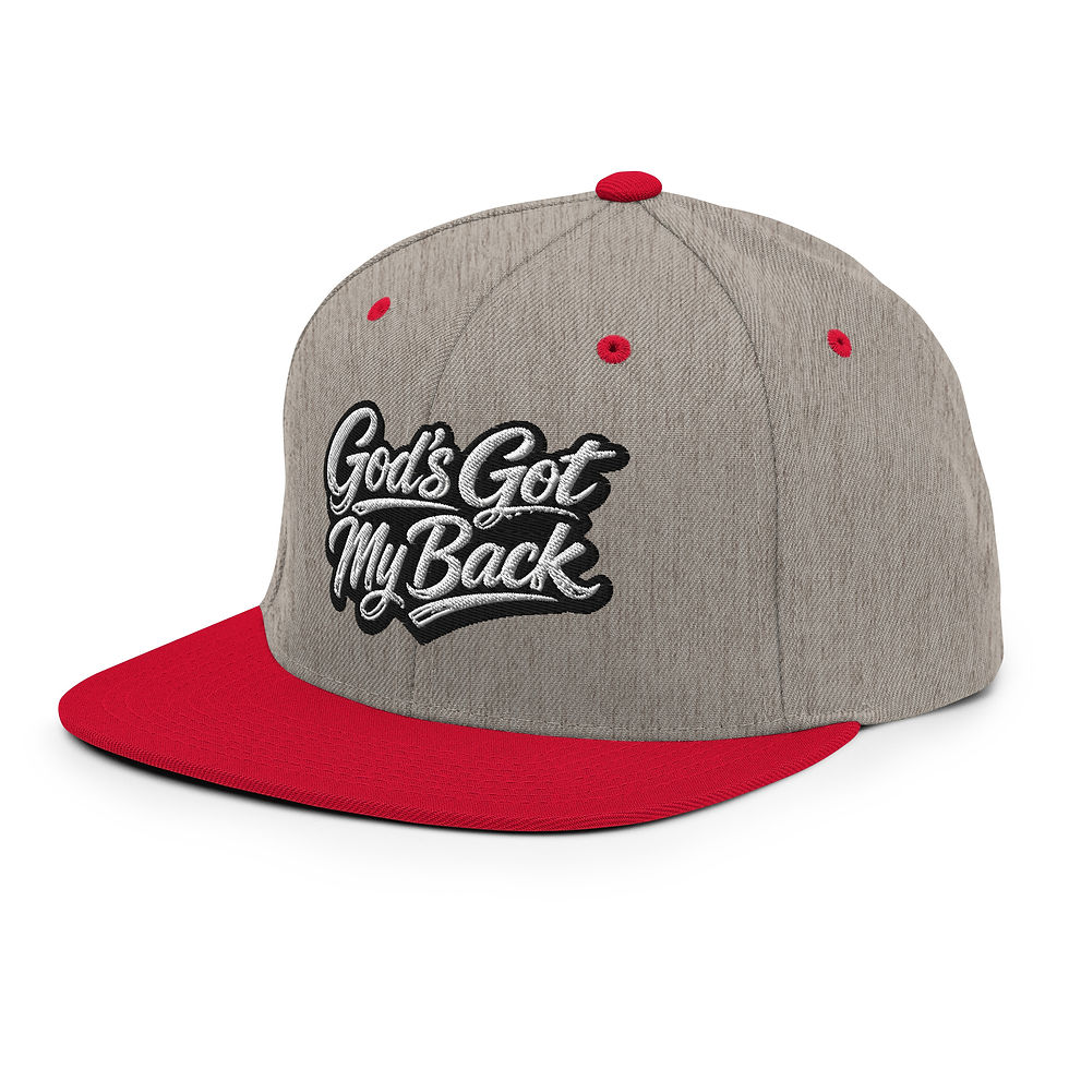Thumbnail: GOD'S GOT MY BACK Embroidery™️ Classic Snapback Hat | Yupoong 6089M