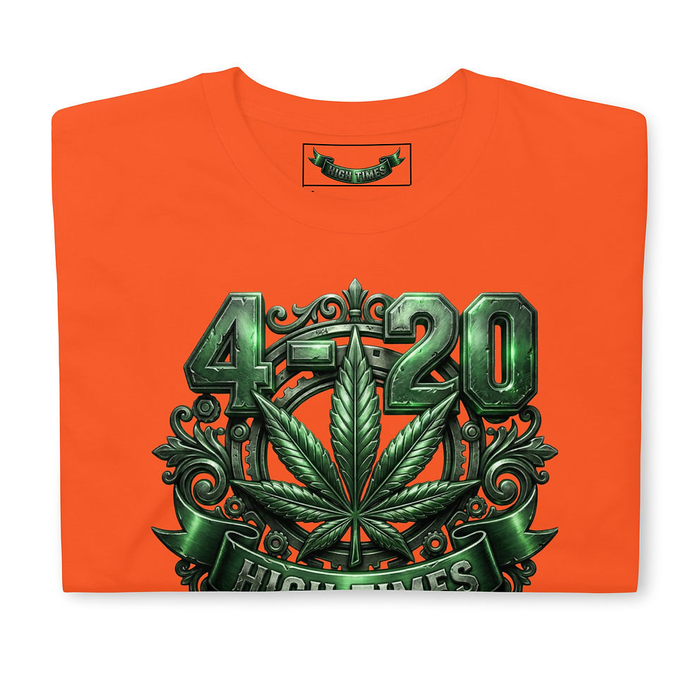 Thumbnail: 4-20™️ HIGHT TIMES DTG Print Unisex Basic Softstyle T-Shirt | Gildan 64000