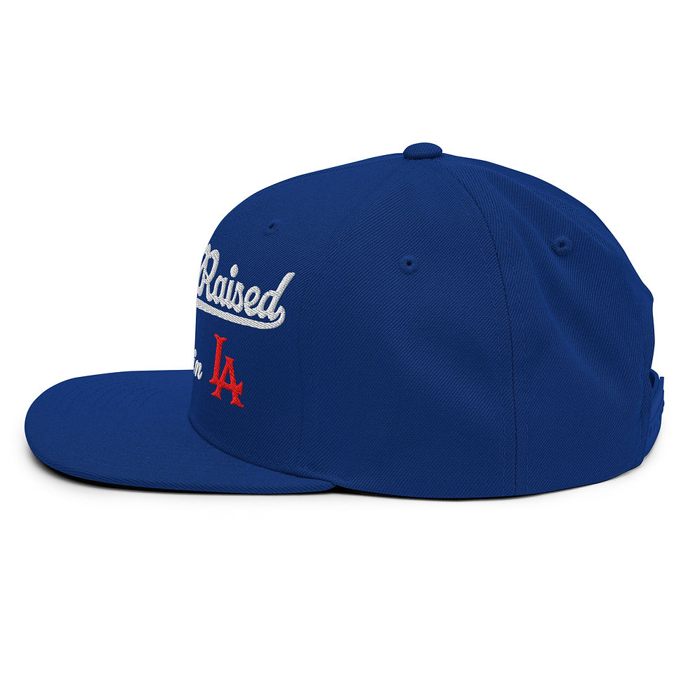 Thumbnail: BORN-N-RAISED IN LA™️ Embroidery Classic Snapback | Yupoong 6089M