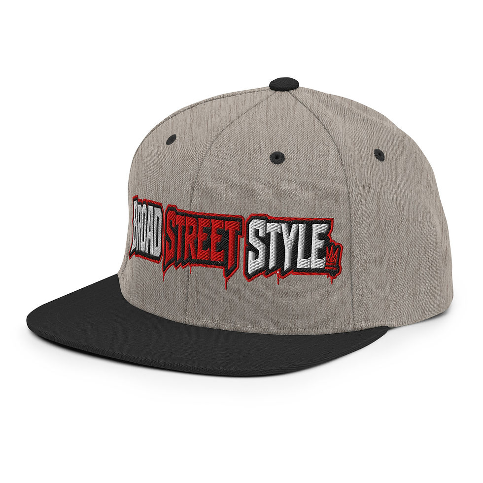 Thumbnail: BROAD STREET STYLE™️ Embroidery Yupoong 6089M Classic Snapback Hat