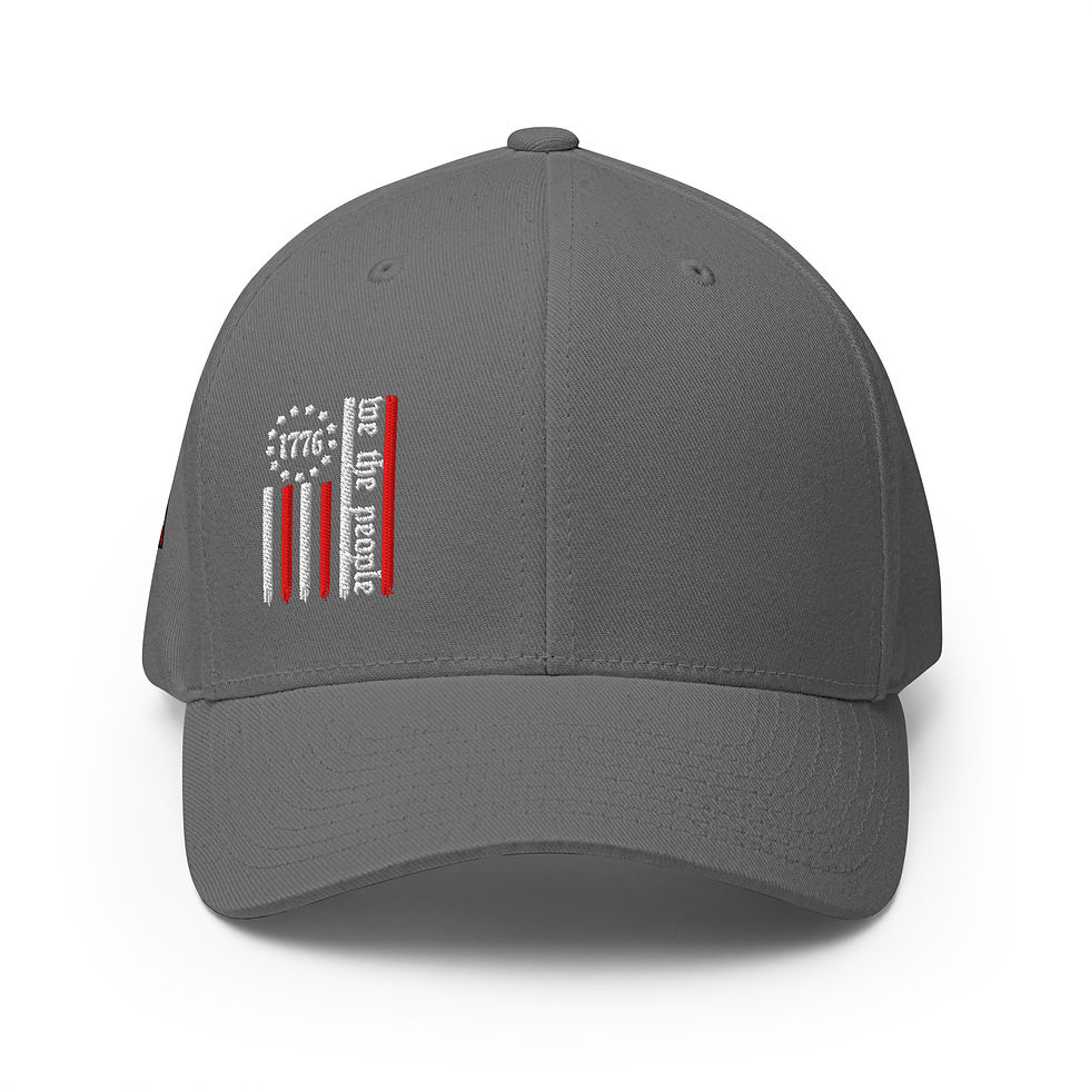 Thumbnail: WE THE PEOPLE 1776 Embroidery Structured Fitted Hat / Flexfit 6277 