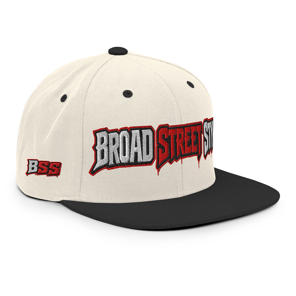 Thumbnail: BROAD STREET STYLE™️ Embroidery Yupoong 6089M Classic Snapback Hat