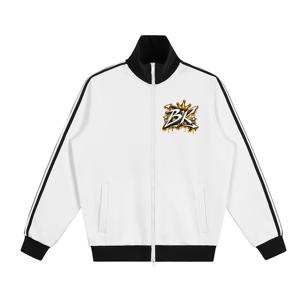 Thumbnail: BROOKLYN MADE™ Contrast Side Stripe Fleece Track Jacket