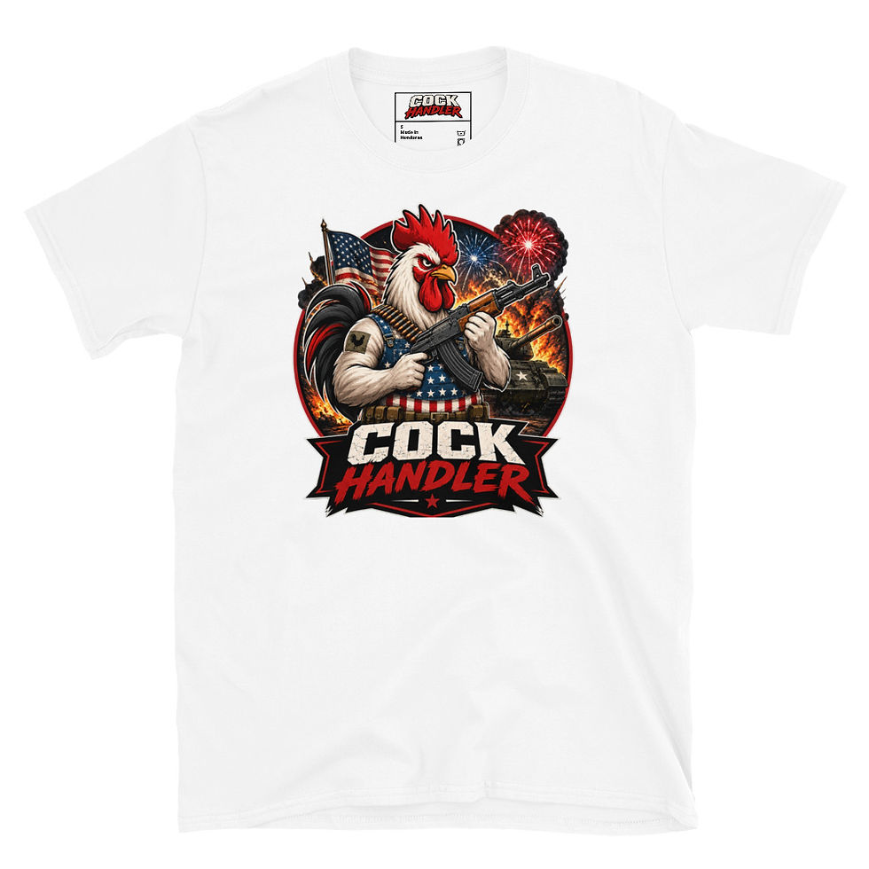 Thumbnail: COCK HANDLER / DTG Print Unisex Basic Softstyle T-Shirt | Gildan 64000