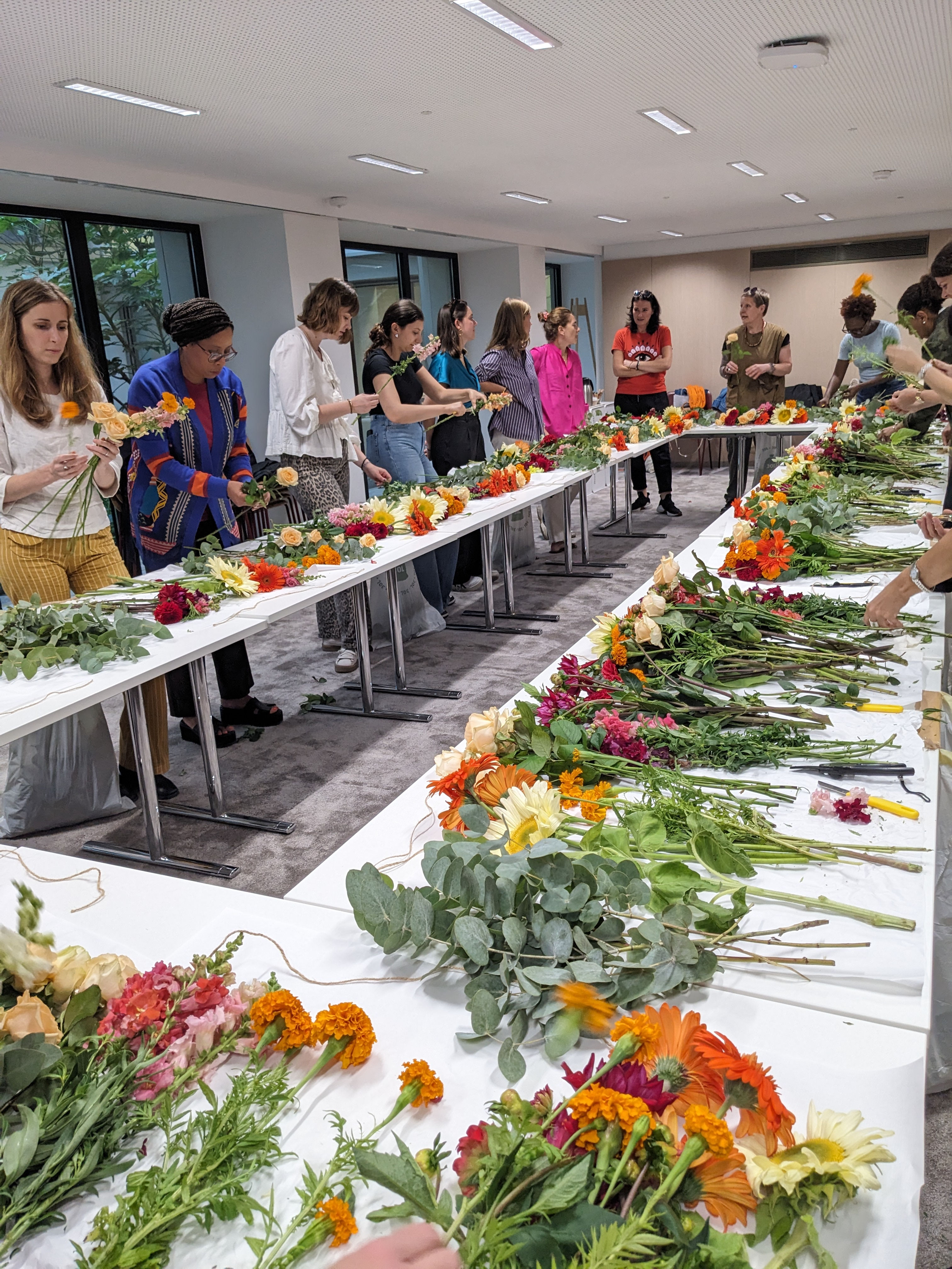 Atelier floral bouquet de fleurs de saison
