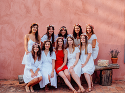 Atelier floral couronne de tête EVJF