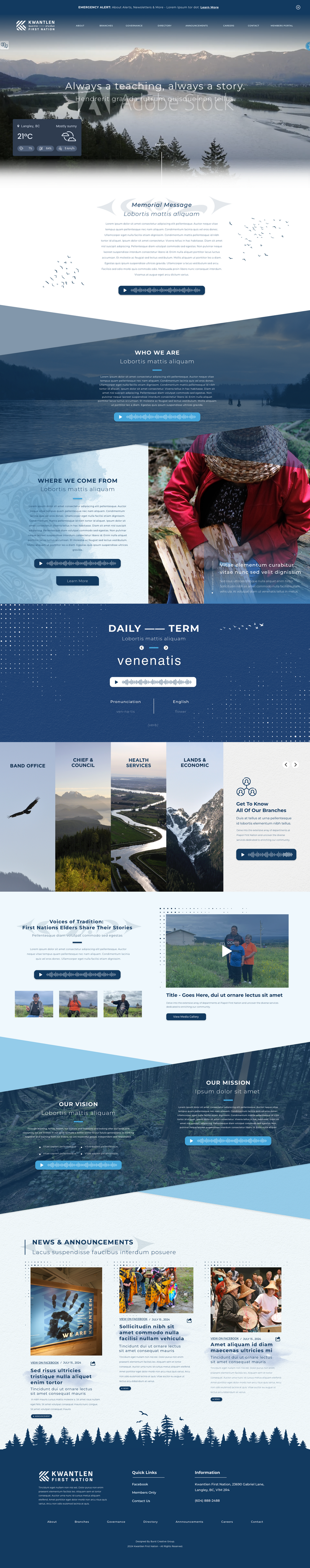 Home page