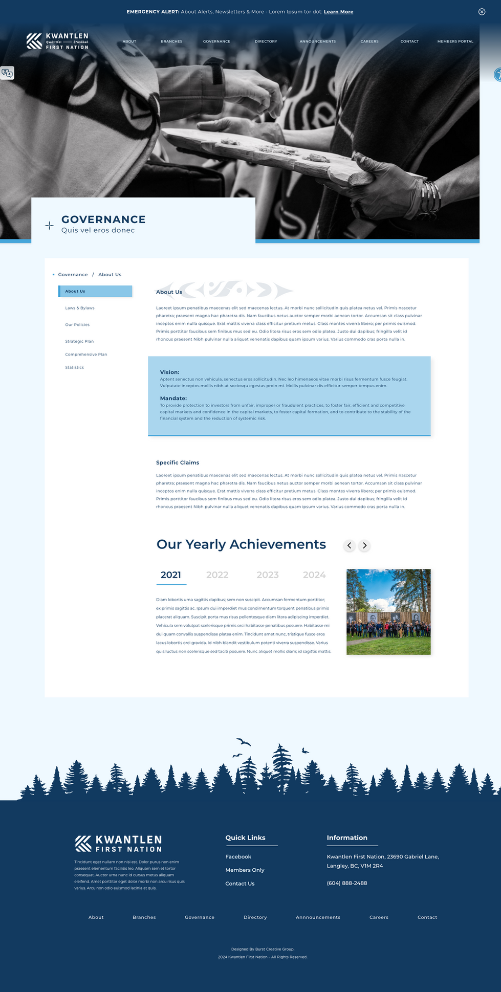 Governance Page