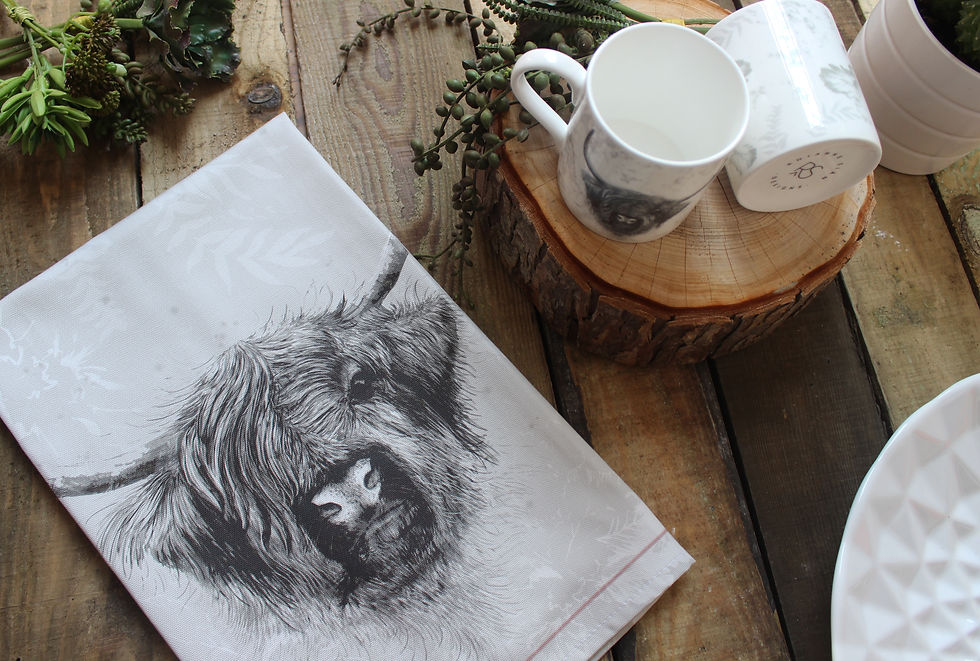 Thumbnail: Highland Cow | Tea Towel