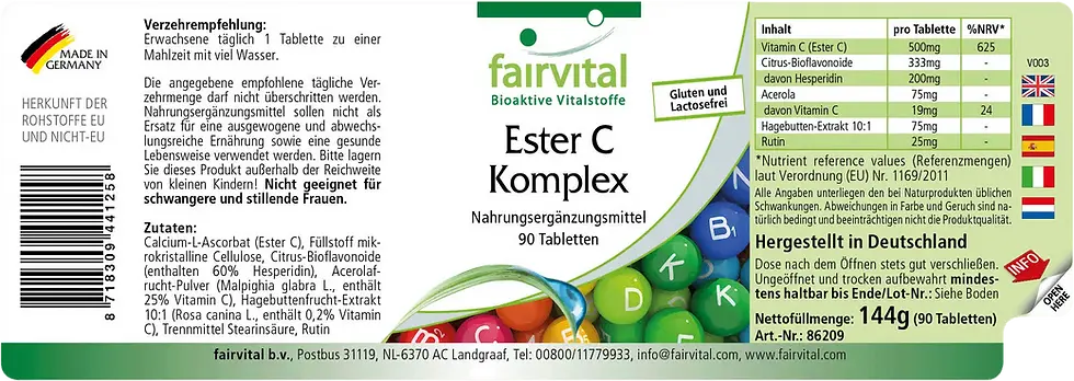 Miniaturbild: Ester C Komplex 90 Tabletten