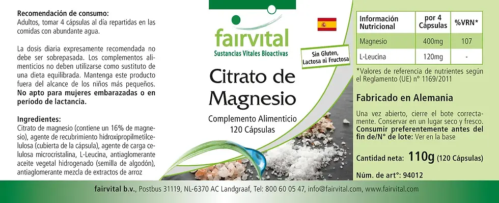 Miniaturbild: Magnesiumcitrat 120 Kapseln