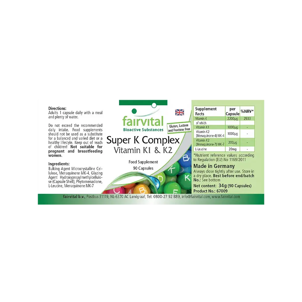 Miniaturbild: Super K Komplex Vitamin K1 und K2 90 Kapseln