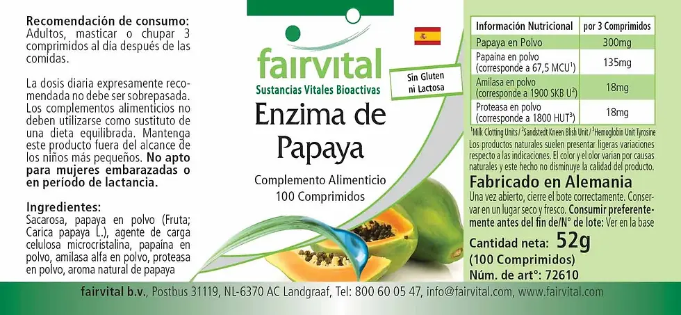 Miniaturbild: Papaya Enzym 100 Tabletten