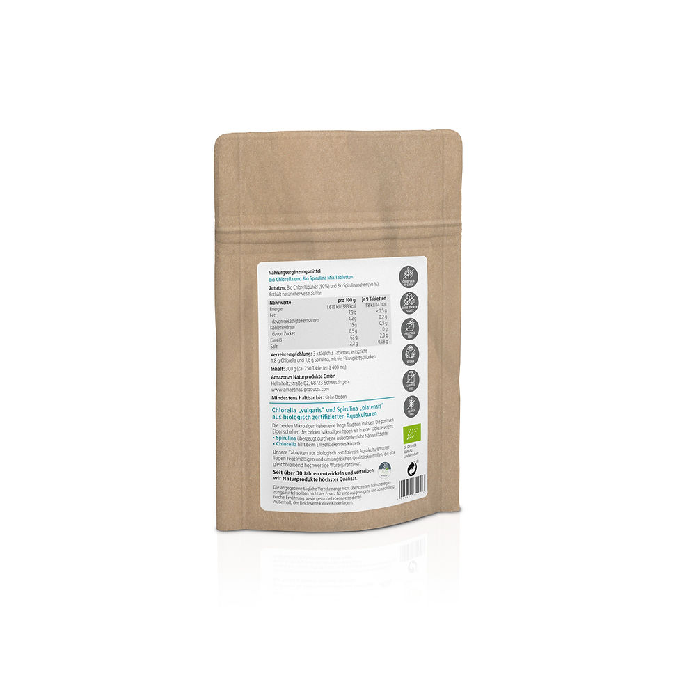 Miniaturbild: Chlorella + Spirulina BIO Tabletten