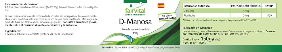 Miniaturbild: D-Mannose Pulver 150g 150g Pulver