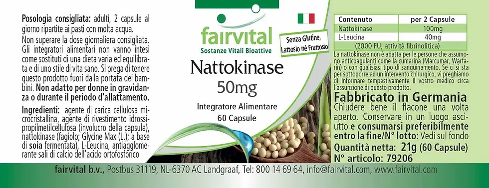 Miniaturbild: Nattokinase 50mg 60 Kapseln