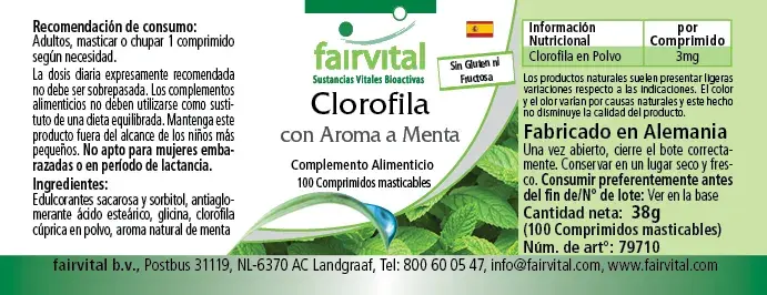 Miniaturbild: Chlorophyll mit Minzaroma 100 Kautabletten