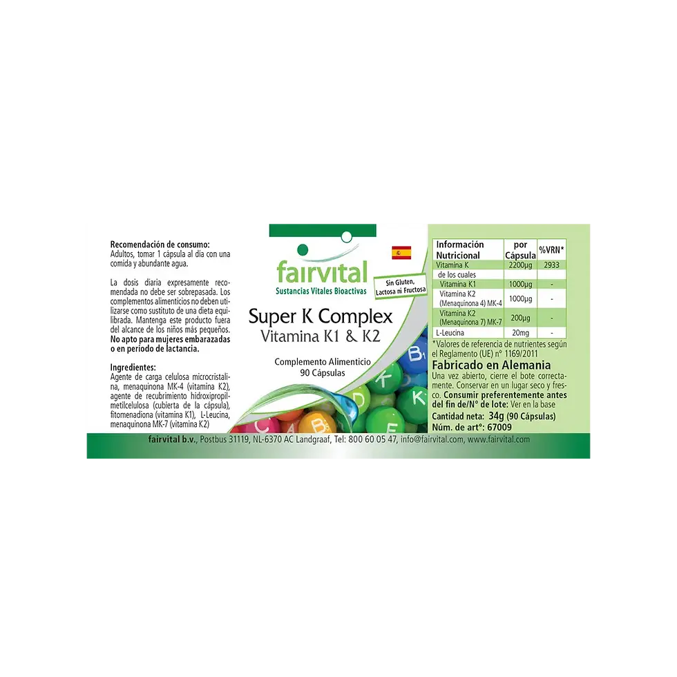 Miniaturbild: Super K Komplex Vitamin K1 und K2 90 Kapseln