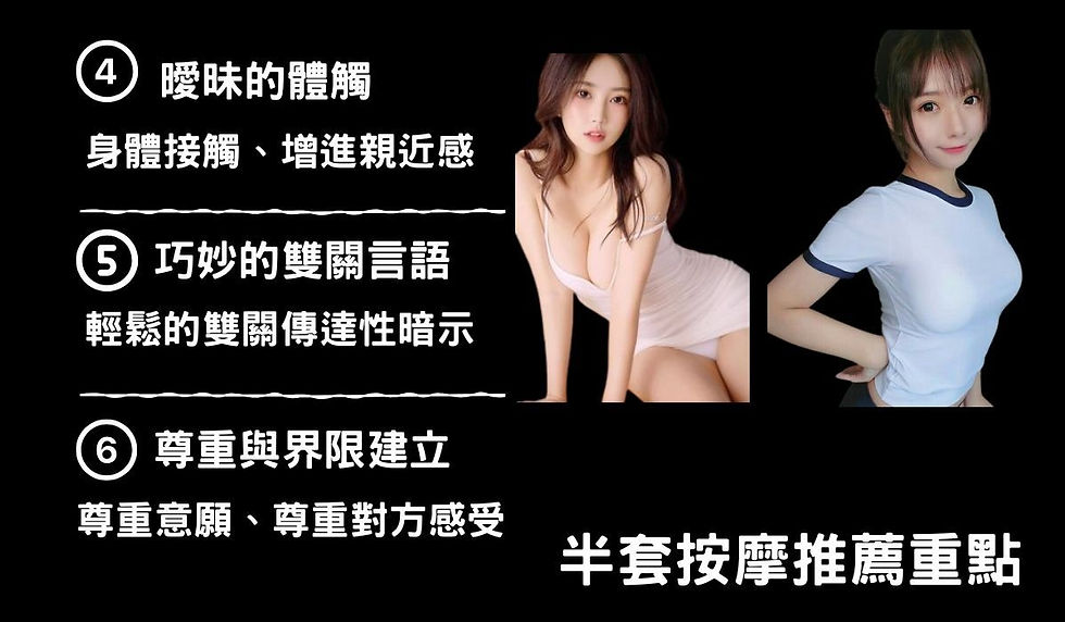 半套按摩推薦重點
