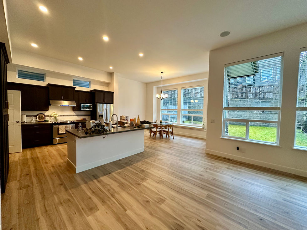 coquitlam home interior painted in off-white