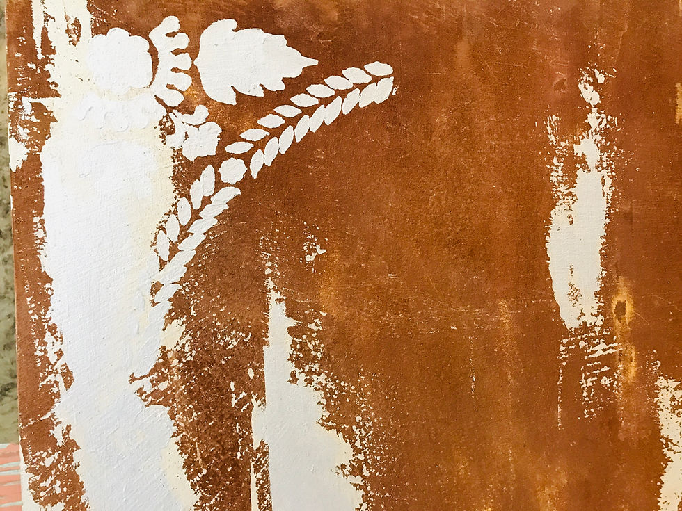 Revêtement décoratif effet rouille et cuivre