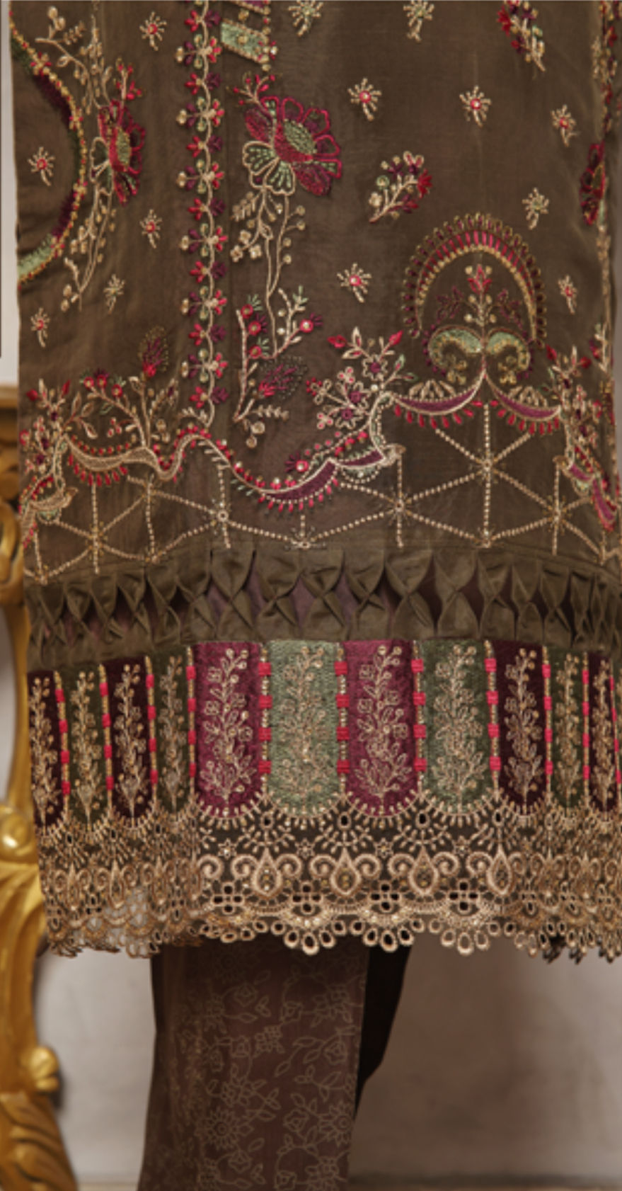 Thumbnail: Bin Saeed Ready To Wear Organza Suit D12