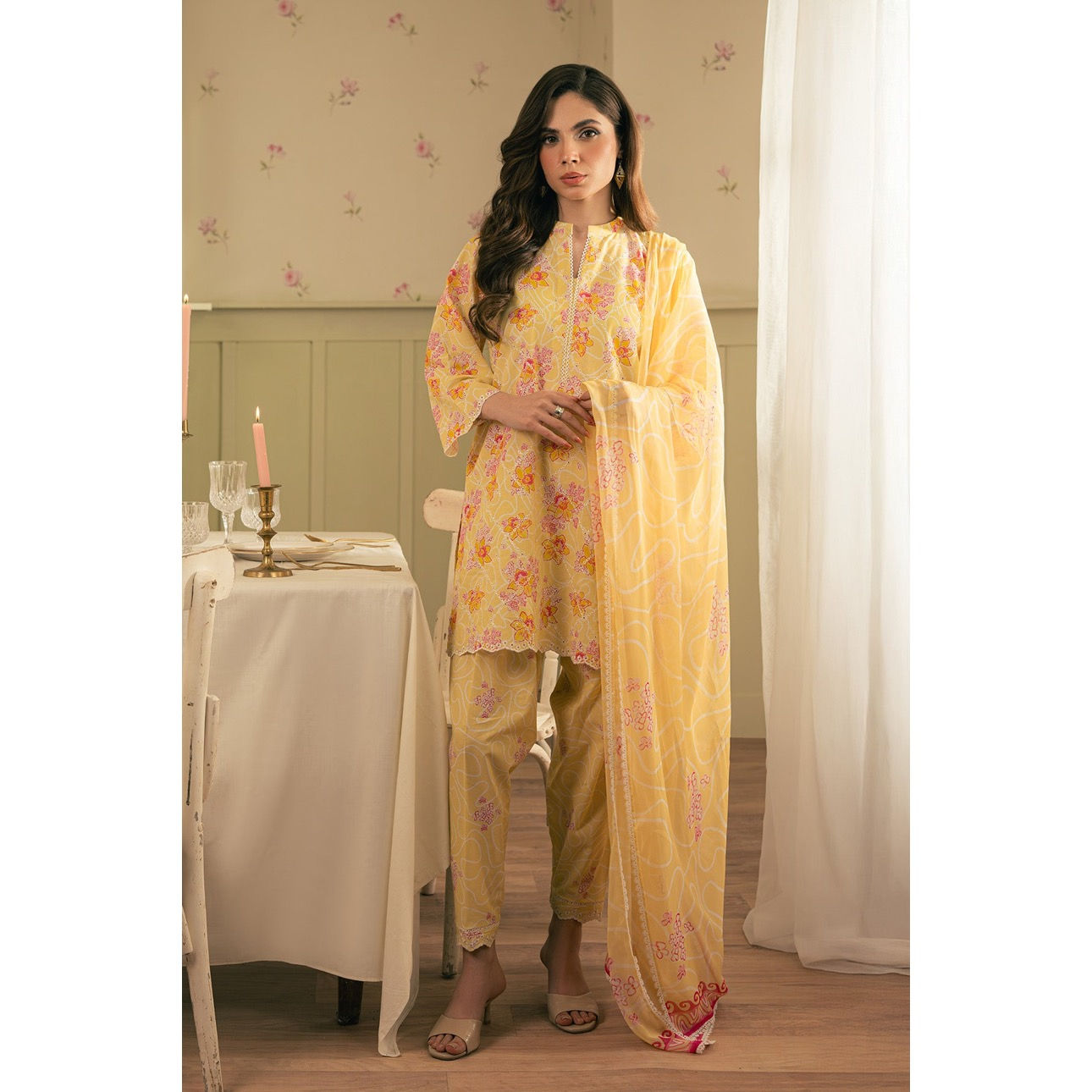 Sahar Nura Ready To Wear 3Pc - Dandelion Dream SSCPE-MA-07