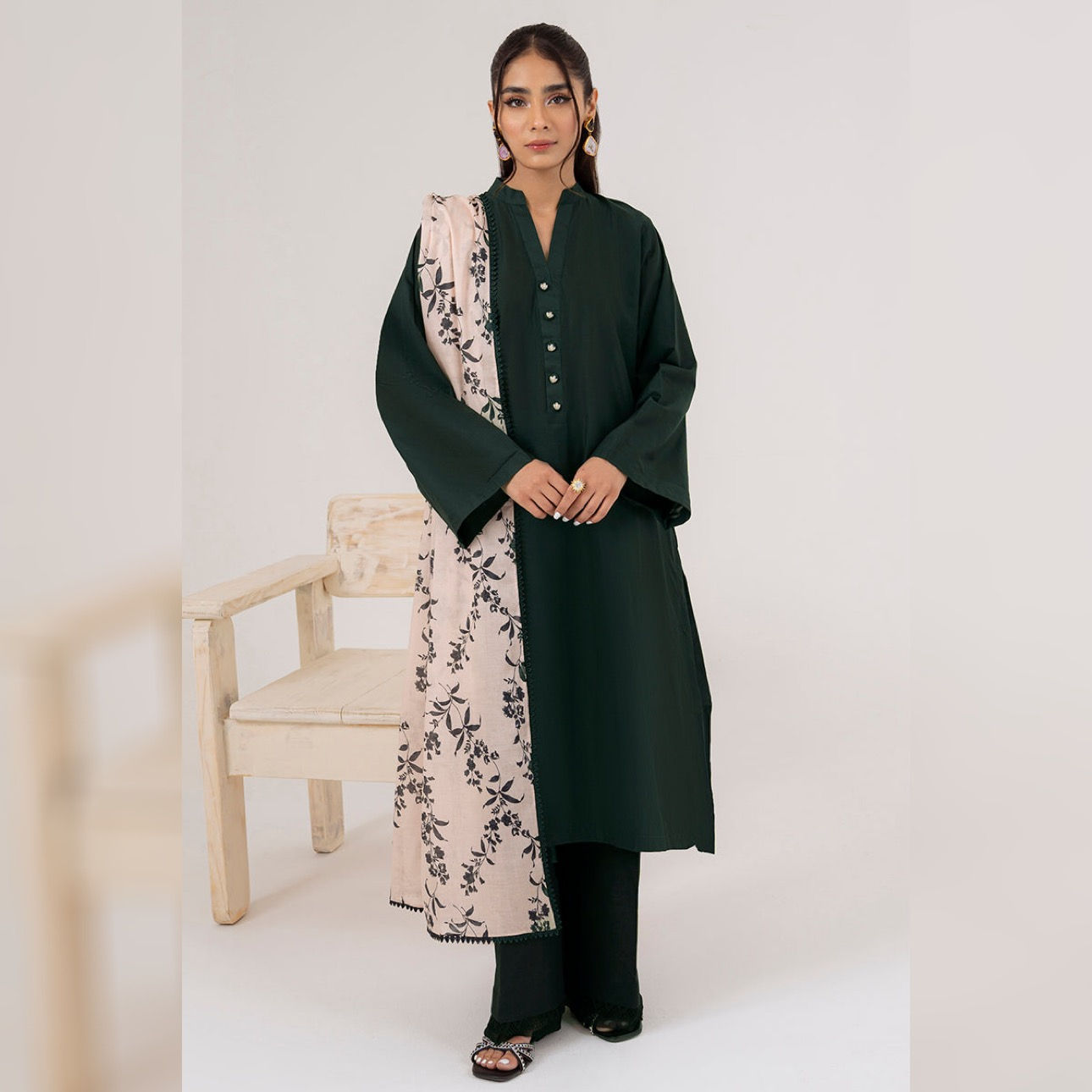 CROSS STITCH READY TO WEAR - PIRATE -2PC (SHIRT & DUPATTA)