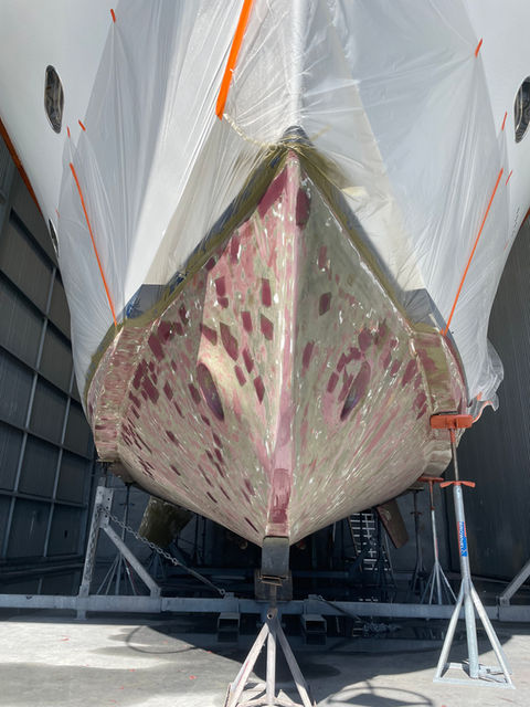 Boat hull fairing