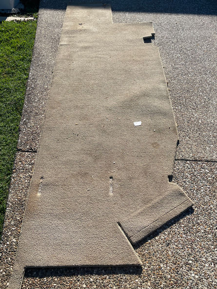 Dirty boat carpet