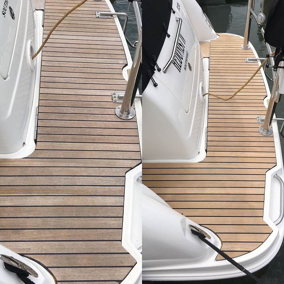 Teak cleaning and brightening
