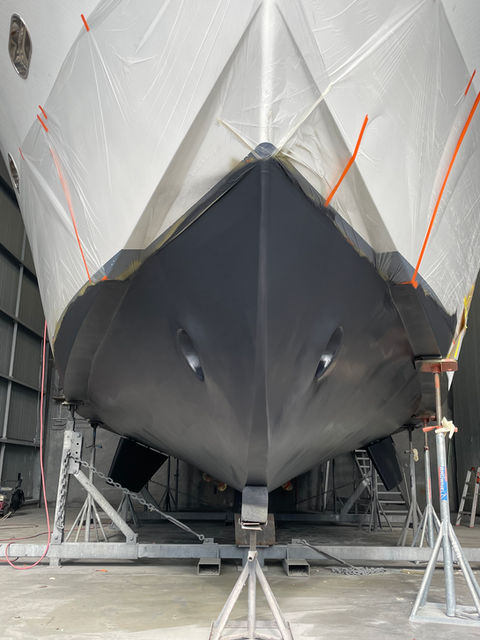 Antifouling on a boats hull