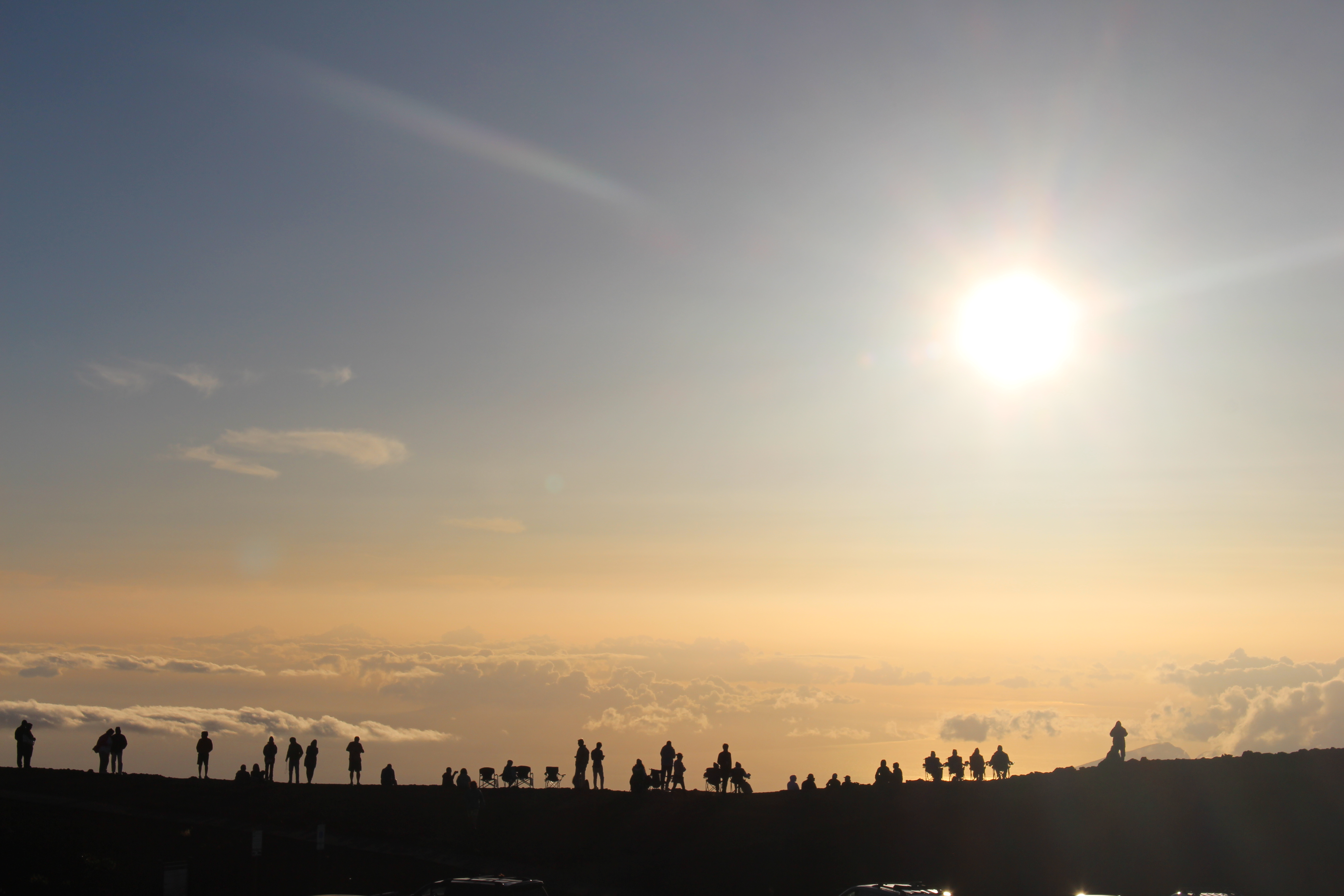 Sunset from the Haleakala Mountains