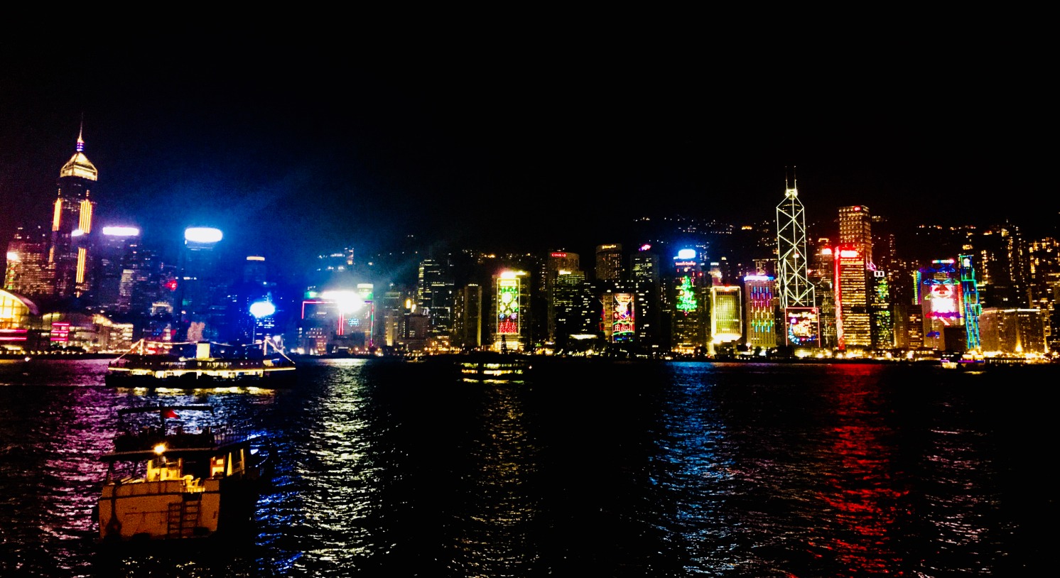 View from the Avenue of Stars