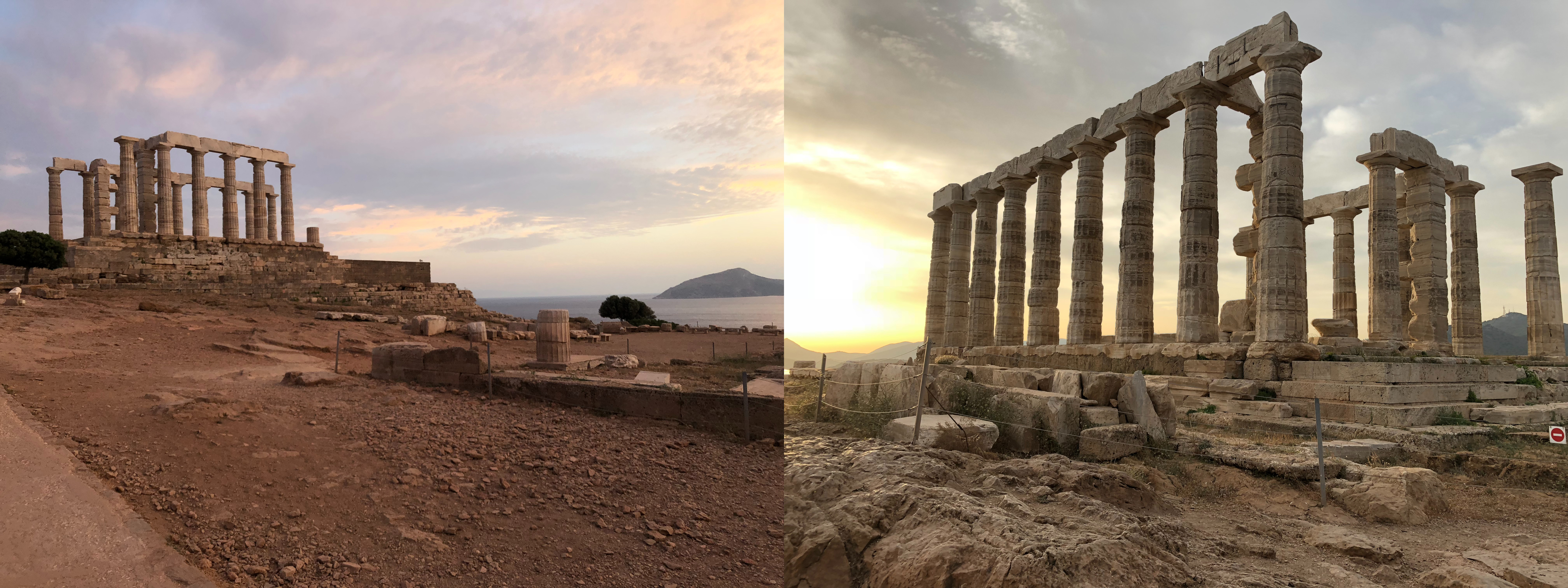 Temple of Poseidon - Overlooking the Aegean Sea